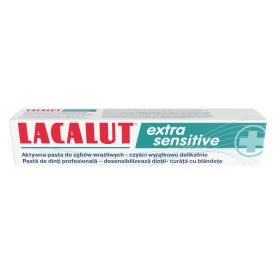 LACALUT EXTRA SENSITIVE AKTYWNA PASTA DO ZĘBÓW WRAŻLIWYCH 75 ML